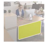 Panneau de confidentialité de bureau, écran de confidentialité acoustique vert - Cloison sous bureau pour postes de travail assis/debout, séparateur absorbant le son et solution de confident