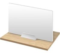 Panneau de confidentialité de bureau, séparateur de bureau en acrylique blanc - Écran de confidentialité à clipser pour réduire le bruit, organisateur d'espace pour l'espace de travail à dom