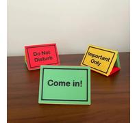 Panneau de confidentialité « Do Not Disturb », panneau de bureau « Do Not Disturb » à 3 côtés, panneau de salle de conférence, décoration de dortoir universitaire, accessoires de bureau pour travail