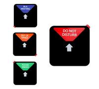 Panneau de confidentialité « Do Not Disturb/Please Knock/Out of Office/in a Meeting » - Indicateur de porte magnétique anti-rayures qui permet aux autres de savoir si vous êtes disponible ou non