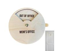 Panneau de confidentialité en bois avec inscription « Bitte nicht stören - Bitte klopfen » - Indicateurs de travail à distance - Panneau de bureau - Panneau de confidentialité professionnel pour porte