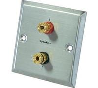 Panneau de connexion mur 2 prises banane Speakers