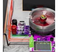 Panneau de contrôle de charge pour charge électronique DL24EW, module de charge 150 W 10 A avec protection contre les surcharges, matériau semi-conducteur, violet