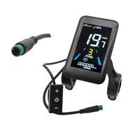 Panneau de contrôle d'écran LCD pour vélo électrique multifonction avec câble étanche 5 broches