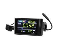 Panneau de contrôle pour vélo électrique Compteur d'écran LCD 24 V 36 V 48 V 60 V Matériau ABS Convient pour guidons de 22,2 mm, idéal pour passagers