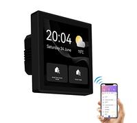 Panneau De Contrôle Tactile Tuya Multifonction, Panneau De Contrôle pour Maison Intelligente avec écran LCD, Commutateur De Scène Intelligente, Hub Zigbee Intégré
