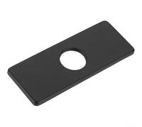 Panneau de couvercle de joint de robinet en acier inoxydable 304 - Accessoire décoratif pour robinets à trou unique (noir)
