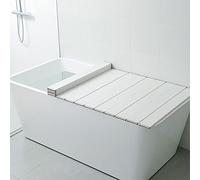 Panneau de couverture de baignoire pliable - Couvercle isolant en PVC pour protection contre la poussière et rétention de la chaleur dans les salles de bains domestiques