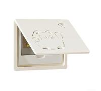 Panneau de couverture pour compteur électrique et boîtier à faible courant conçu pour une intégration parfaite dans les dispositions murales du salon (C)