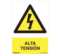 Panneau de danger "Haute tension" (pvc 0,7mm) 30x40cm
