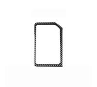 Panneau de décoration Autocollants Protection Panneau Changement Vitesse Intérieur Pour Toyota Pour Land Pour Cruiser Pour Prado 2010-2018 Intérieur Couverture Garniture(Black A)