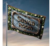 Panneau de décoration de bar de style vintage avec marguerite - Drapeaux amusants pour dortoir universitaire (152 x 244 cm)