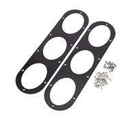 Panneau de diffuseur de Pare-Chocs arrière Universel en Alliage d'aluminium 2 pièces Accessoire de Style de Voiture de Course aérodynamique Haute Performance pour Noir