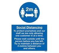 Panneau de distance sociale - Plastique semi-rigide 1mm