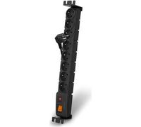 Panneau de distribution Acar S8 FA 3m, 8 positions BK, avec protection contre les surtensions, y compris supports jusqu'à 19", 1U
