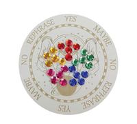 Panneau de Divination en Guirlande | Panneau de Divination en Bois | Panneau de Guirlande à Sept étoiles Panneau de Divination,Message Board métaphysique Rond Décor à la Maison pour la