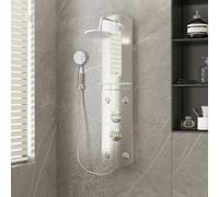 Panneau de Douche 25x43x110 cm Argenté Système Salle de Bain Maison vidaXL