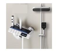 Panneau de douche, atmosphère LED Digne de douche numérique Salle de bain Hot Cold Boucheur Système de douche thermostatique Baignoire murale Spa Spa Rainquette de baignoire (E Thermostatique) LWX