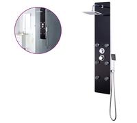 Panneau de douche Verre 25 x 44,6 x 130 cm Noir