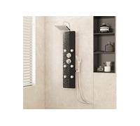vidaXL Panneau de douche Verre 25x47,5x130 cm Noir