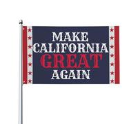 Panneau de drapeau 2x3 « Make CA California Great Again », bannière Mcga, décoration de jardin et maison, tapisserie pour fête ou festival, sans support inclus.