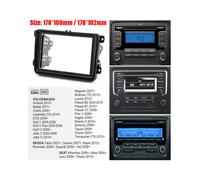 Panneau de façade d'autoradio 2 Din, garniture intérieure de tableau de bord DVD pour Volkswagen pour