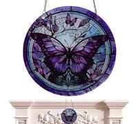 Panneau de fenêtre en Verre teinté - Acrylique//Papillon Coloré, Attrape-Soleil décoratif pour fenêtre, Mur, Salon, décoration d'intérieur