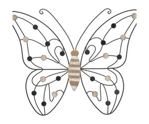 PANNEAU DE FER ET DE BOIS PAPILLON