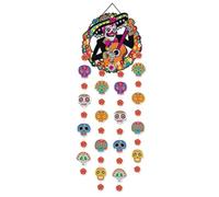 Panneau de fête mexicaine pour fête des morts pour Halloween, rideau à suspendre, bannière, papel, picado, fiesta, décoration de fête mexicaine
