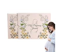 Panneau de fête prénatale dans un livre d'or, journal de grossesse, livre mémoire, journal de scrapbooking, journal de scrapbooking, journal souvenir, manuel de record pour les mères et les enfants