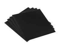 Panneau de feutre carré auto-adhésif, 20 pièces, panneau d'affichage mural avec punaises, avis, messages, mémos, affichage photos for le bureau(Black)