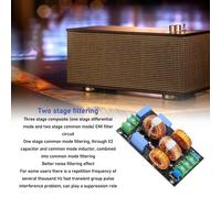 Panneau De Filtrage D'alimentation, Amplificateur De Son à 3 éTages, Mode DifféRentiel Emi Emc, Filtre Haute FréQuence En Mode Commun