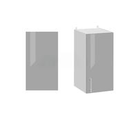 Panneau de finition pour meuble haut Eco Gris Brillant - Cuisineandcie
