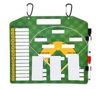 Panneau de Gamme de Baseball magnétique, 14x12 Clibard Baseball effaçant à Sec pour entraîneurs avec 30 Cartes Gamme, Tableau réutilisable pour Pirogue