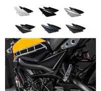 Panneau de garniture de remplissage latéral pour siège passager gauche et droit de moto, cadre de protection pour Y-amaha XSR900 XSR 900 XSR-900 2016 2017 2018 2019 2020 2021 (Noir Brillant + Jaune)