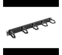 Panneau de gestion de câbles Equip 327320 pour rack 19 pouces en acier et plastique noir 386g