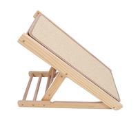 Panneau de Grattage de Chat à Hauteur Réglable, Structure en Bois Stable Structure de Pins Multifonctionnels pour économiser Un Espace de Plancher, Caractéristiques de Jeu Interactives avec Matériau