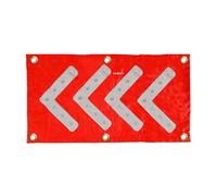 Panneau De Guidage MagnéTique Lumineux à Led D'Avertissement Clignotant à Haute Luminosité, Panneau De Direction De Panneau De FlèChe De Circulation RoutièRe Pour ScèNe D'Accident(48x26cm/19x10")