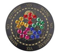 Panneau de Guirlande en Bois, Panneau de guichet Divination de Divination de Divination de Divination de Sorcellerie Sept étoiles - Message Board métaphysique Rond décor à la Maison pour