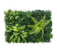 Panneau de Haie Artificielle, Mur Végétal Artificiel, Gazon Synthétique Panneaux de Verdure Artificielle pour Jardin, Terrasse, Balcon, Mur, Clôture,Anti-UV, Facile à Installer,60X40CM (B06)
