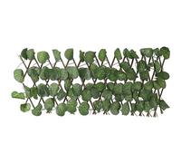 Panneau de haies artificielles - Topiaire en bois de saule réaliste, écran d'intimité, décoration de clôture murale extensible, utilisation en extérieur intérieure, 200x28cm vert (type 3)
