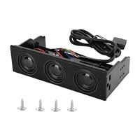 Panneau de haut-parleurs avant du PC, panneau de haut-parleurs avant du boîtier de l'ordinateur, surround stéréo, micro intégré et trois ensembles de haut-parleurs, pour panneau avant du lecteur optiq