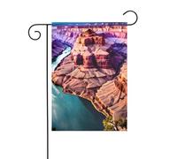 Panneau de jardin de Noël imprimé Beauty Grand Canyon 30,5 x 45,7 cm double face extérieur arbre de Noël drapeau décoratif