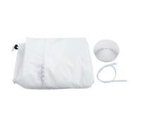 Panneau de joint d ' aération AC portable, manchon à fermeture éclair en tissu blanc, couvercle de contrôle des courants d ' air pour cadres à battants, portes coulissantes