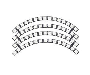 Panneau de lampe à LED de 60 bits WS2812 5050 RVB Module de lumière ronde Microcontrôleur 5V Support de décoration de salle à domicile