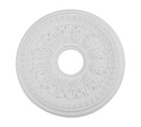 Panneau de lampe circulaire élégant en polyuréthane, élément de décoration parfait pour l'installation d'un plafonnier (26 cm)