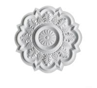 Panneau de lampe moderne en polyuréthane pour montage au plafond ou au mur, conçu pour les espaces intérieurs, y compris les pièces humides, offrant une finition blanche élégante qui peut être (48 cm)