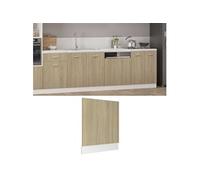 Panneau de lave-vaisselle Chêne sonoma 59,5x3x67 cm Aggloméré