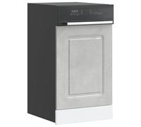 Panneau de lave-vaisselle Kalmar noir 45x1,5x67 cm vidaXL