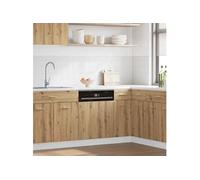 vidaXL Panneau de lave-vaisselle "Lyon" Chêne artisanal 60 x 1,5 x 67 cm Bois d'ingénierie 856135 Marron